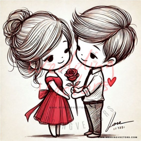 love wedding vectors 7937