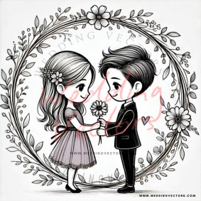 love wedding vectors 7939