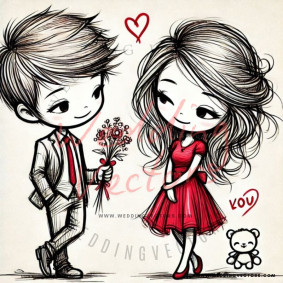 love wedding vectors 7942
