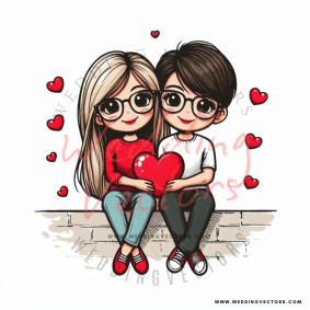 love wedding vectors 7943