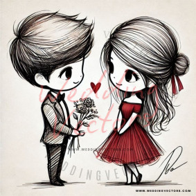 love wedding vectors 7946