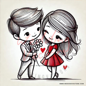 love wedding vectors 7948