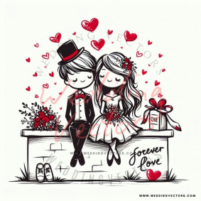 love wedding vectors 7953