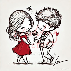 love wedding vectors 7954
