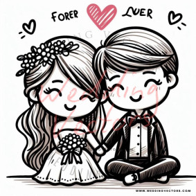 love wedding vectors 7957