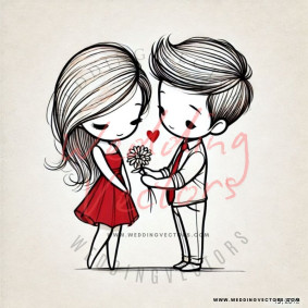 love wedding vectors 7958
