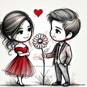 love wedding vectors 7960