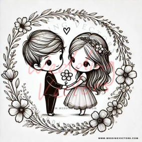 love wedding vectors 7962