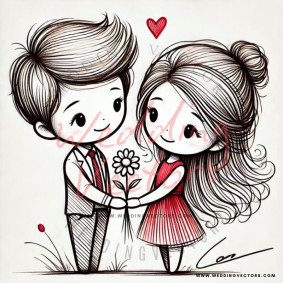 love wedding vectors 7965