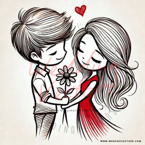 love wedding vectors 7975