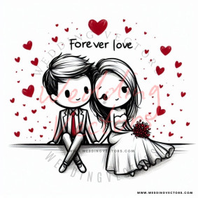 love wedding vectors 7978