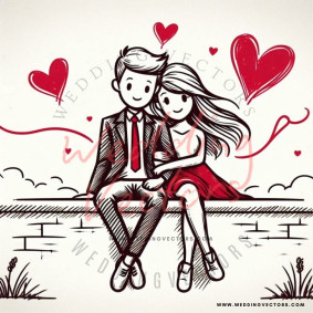 love wedding vectors 7980