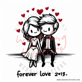 love wedding vectors 7982