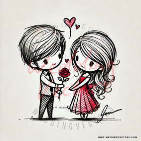 love wedding vectors 7983