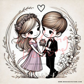 love wedding vectors 7985