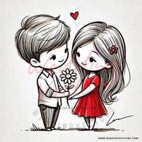 love wedding vectors 7994