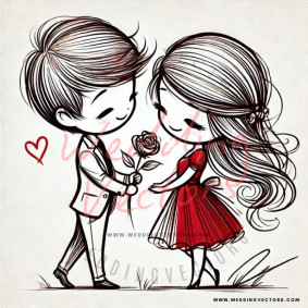 love wedding vectors 7996