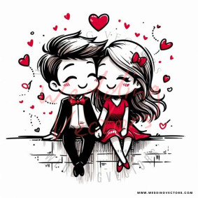 love wedding vectors 7999