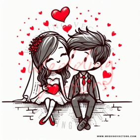 love wedding vectors 8018