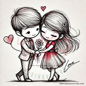love wedding vectors 8019