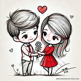 love wedding vectors 8021