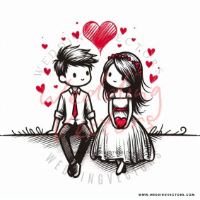 love wedding vectors 8022