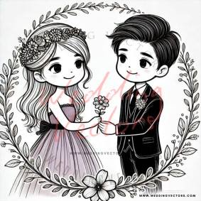 love wedding vectors 8031