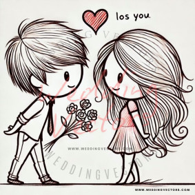 love wedding vectors 8034