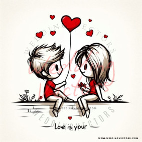 love wedding vectors 8035