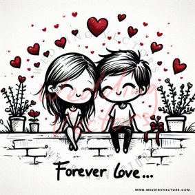 love wedding vectors 8037