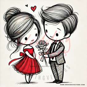 love wedding vectors 8042