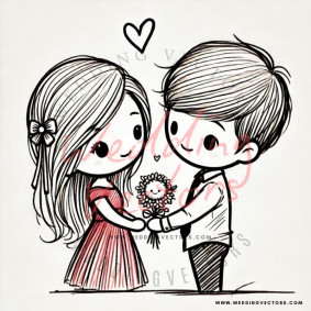 love wedding vectors 8044