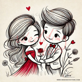 love wedding vectors 8052