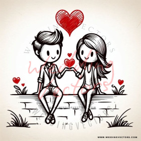love wedding vectors 8056