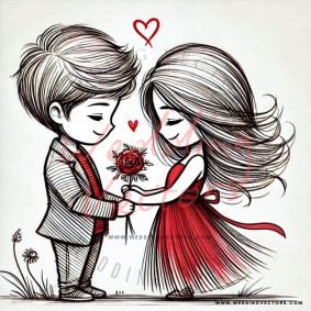 love wedding vectors 8067