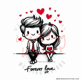 love wedding vectors 8068