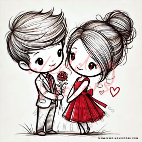 love wedding vectors 8073