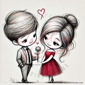 love wedding vectors 8075