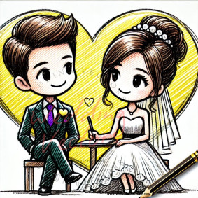 love wedding vectors 8076