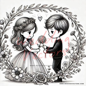 love wedding vectors 8077
