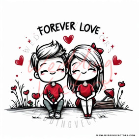 love wedding vectors 8081