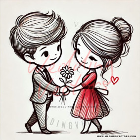love wedding vectors 8092