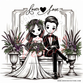 love wedding vectors 8093