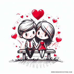 love wedding vectors 8102
