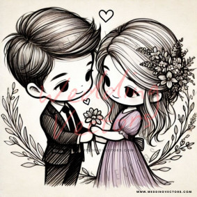 love wedding vectors 8123