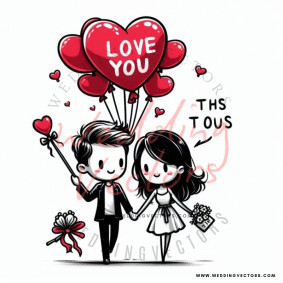 love wedding vectors 8127