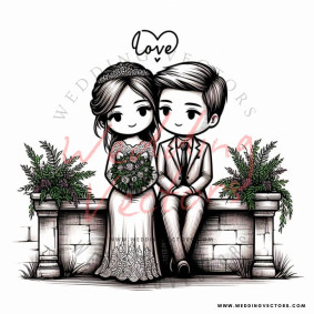 love wedding vectors 8139