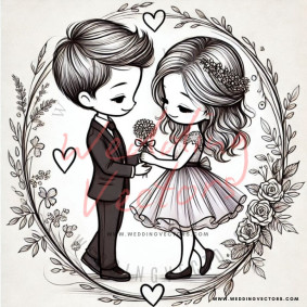 love wedding vectors 8146