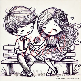 love wedding vectors 8156