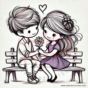 love wedding vectors 8158
